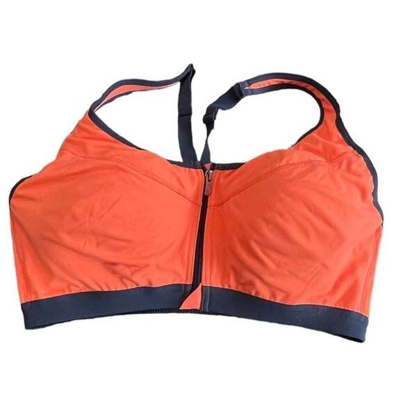 Victoria's Secret VSX Orange Knock Out Front Close Sports Bra size 32C - Picture 7 of 10